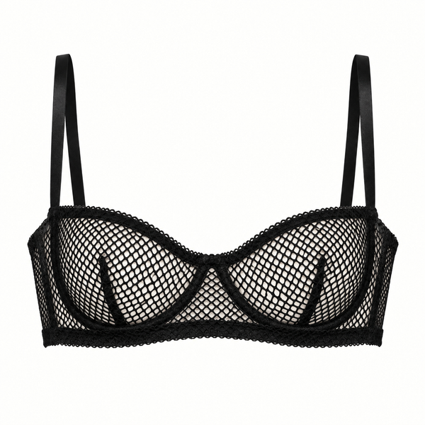 Halbschalen-BH aus Netz – Fishnet
