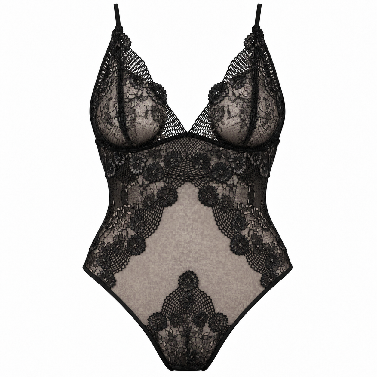 Tulle & Lace Bodysuit – Maria