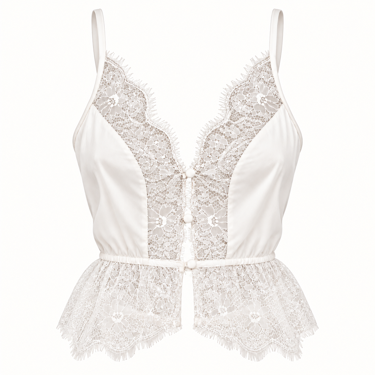 Satin & Lace Blouse – Cecilia