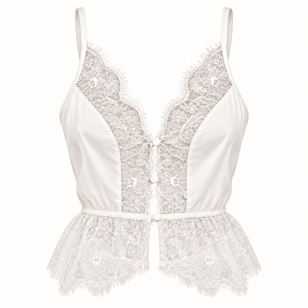 Satin & Lace Blouse – Cecilia
