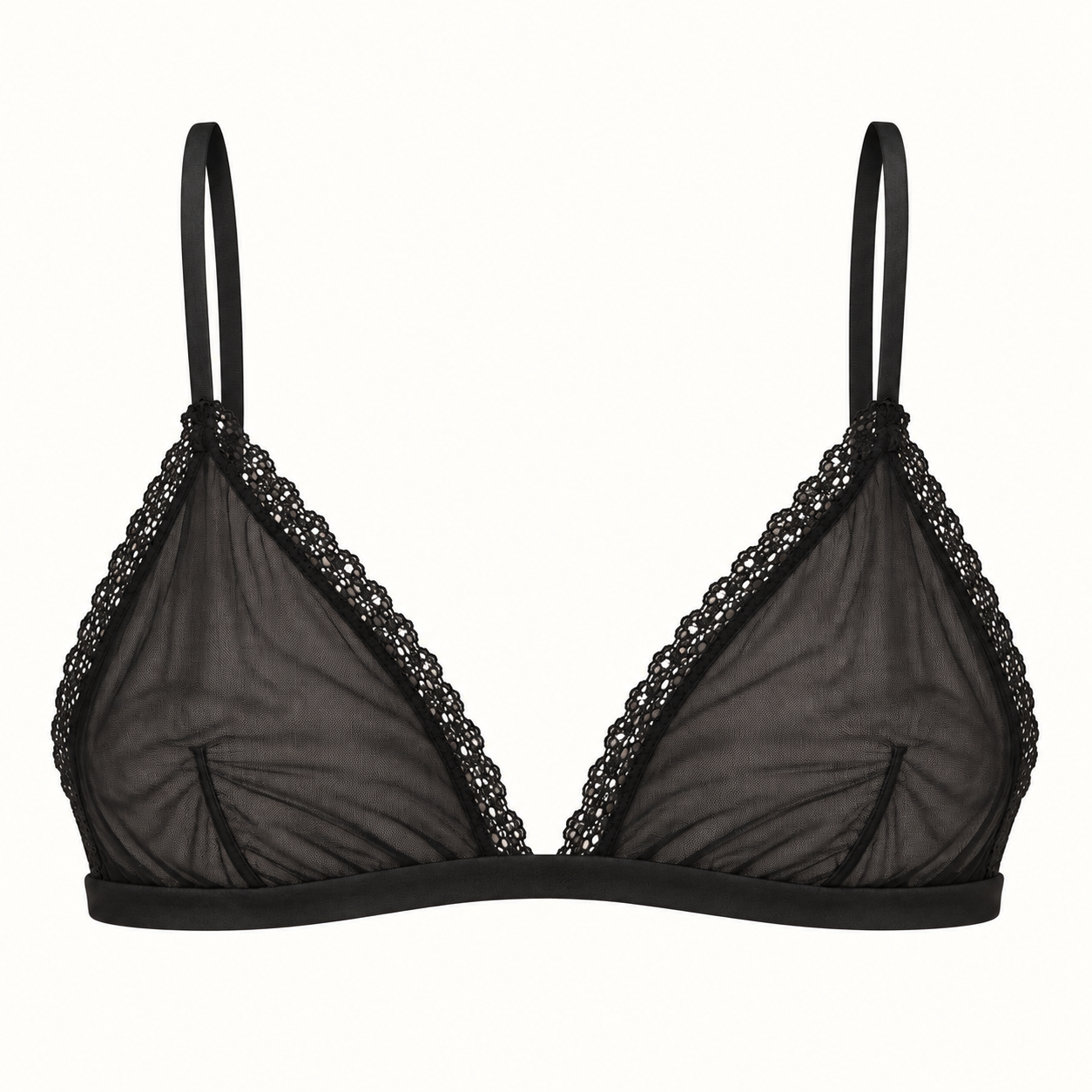 Tulle & Lace Triangle Top – Eli