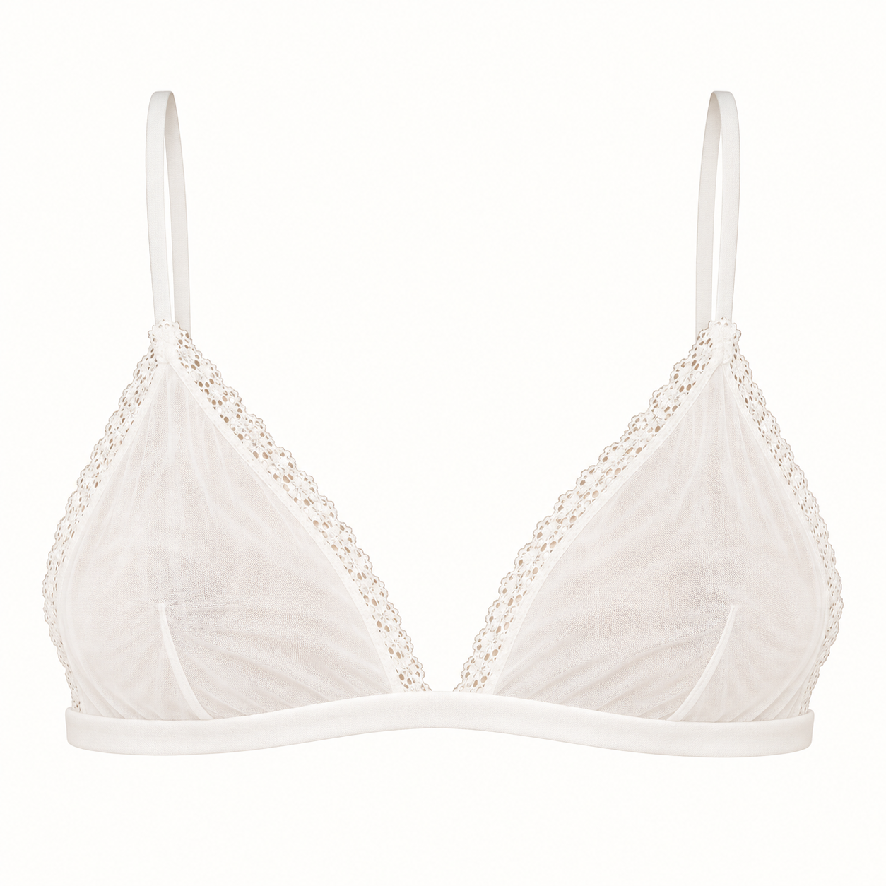 Tulle & Lace Triangle Top – Eli