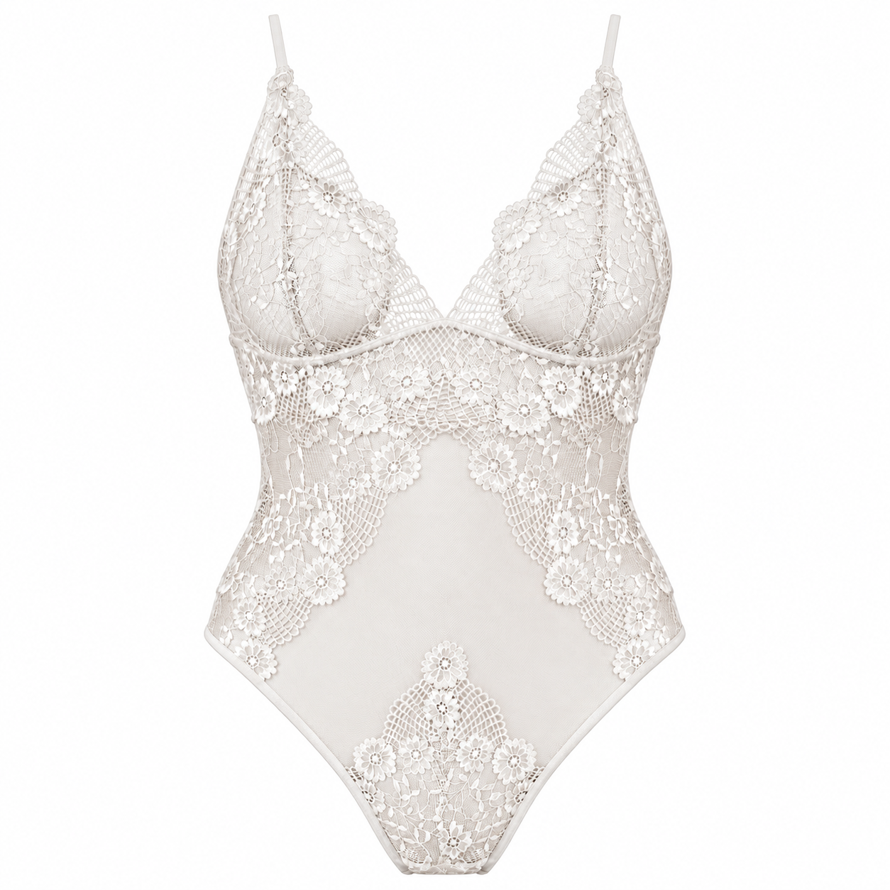 Tulle & Lace Bodysuit – Maria