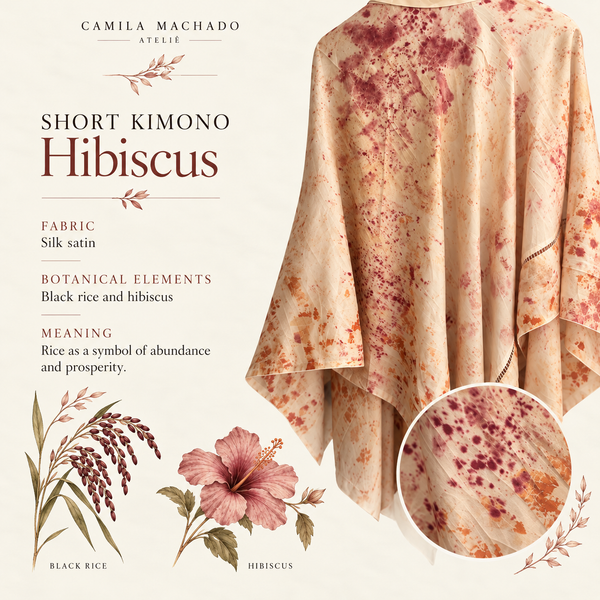 Short Kimono - Hibiscus