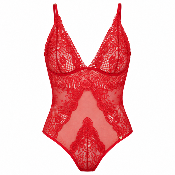 Tulle & Lace Bodysuit – Maria