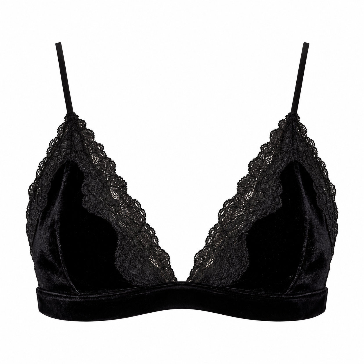 Velvet Triangle Bra – Denise