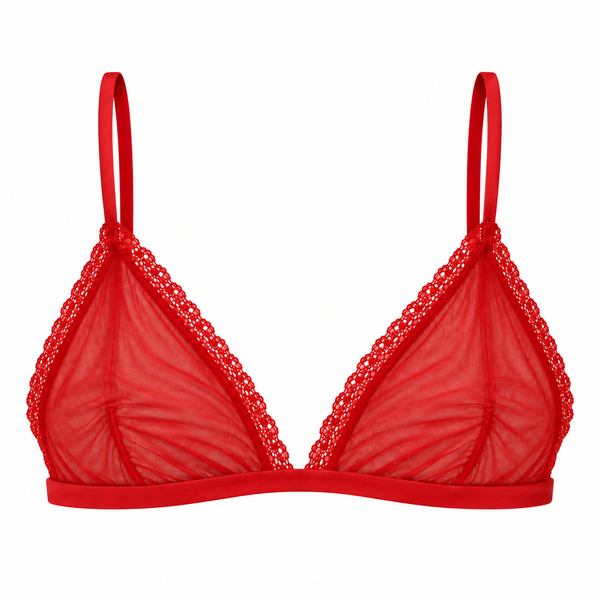Tulle & Lace Triangle Top – Eli